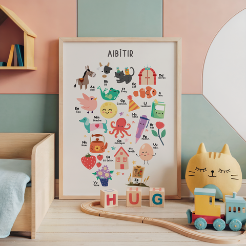 Aibítir Nursery Print