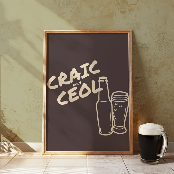 Craic agus Ceol Print