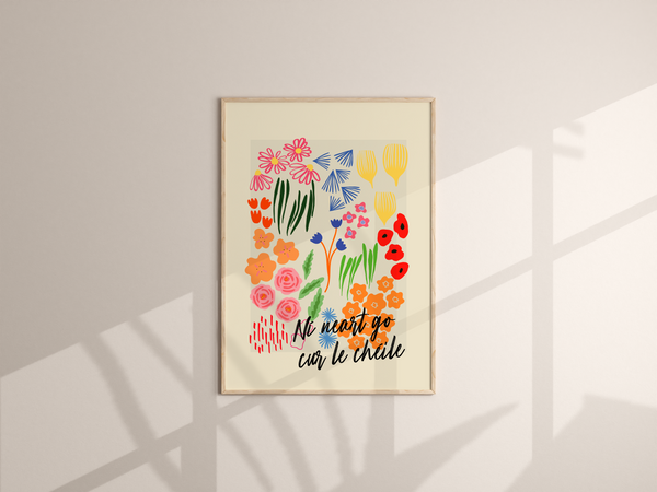 Ní neart go cur le chéile - Seanfhocail Floral Set Print