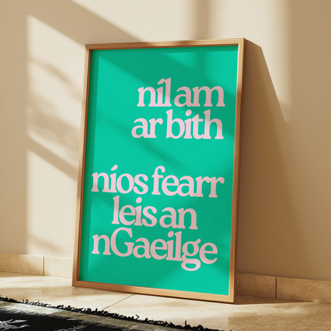 Níl am ar bith níos fearr leis an nGaeilge Print