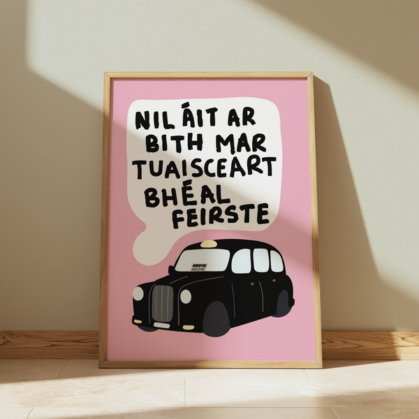 North Belfast Taxi Print