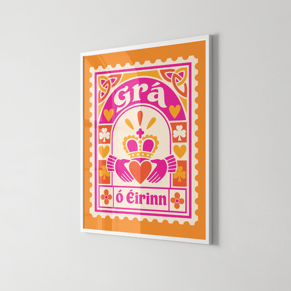 Claddagh Stamp Print