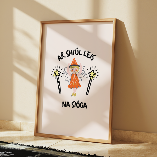 Ar shiúl leis na sióga Print