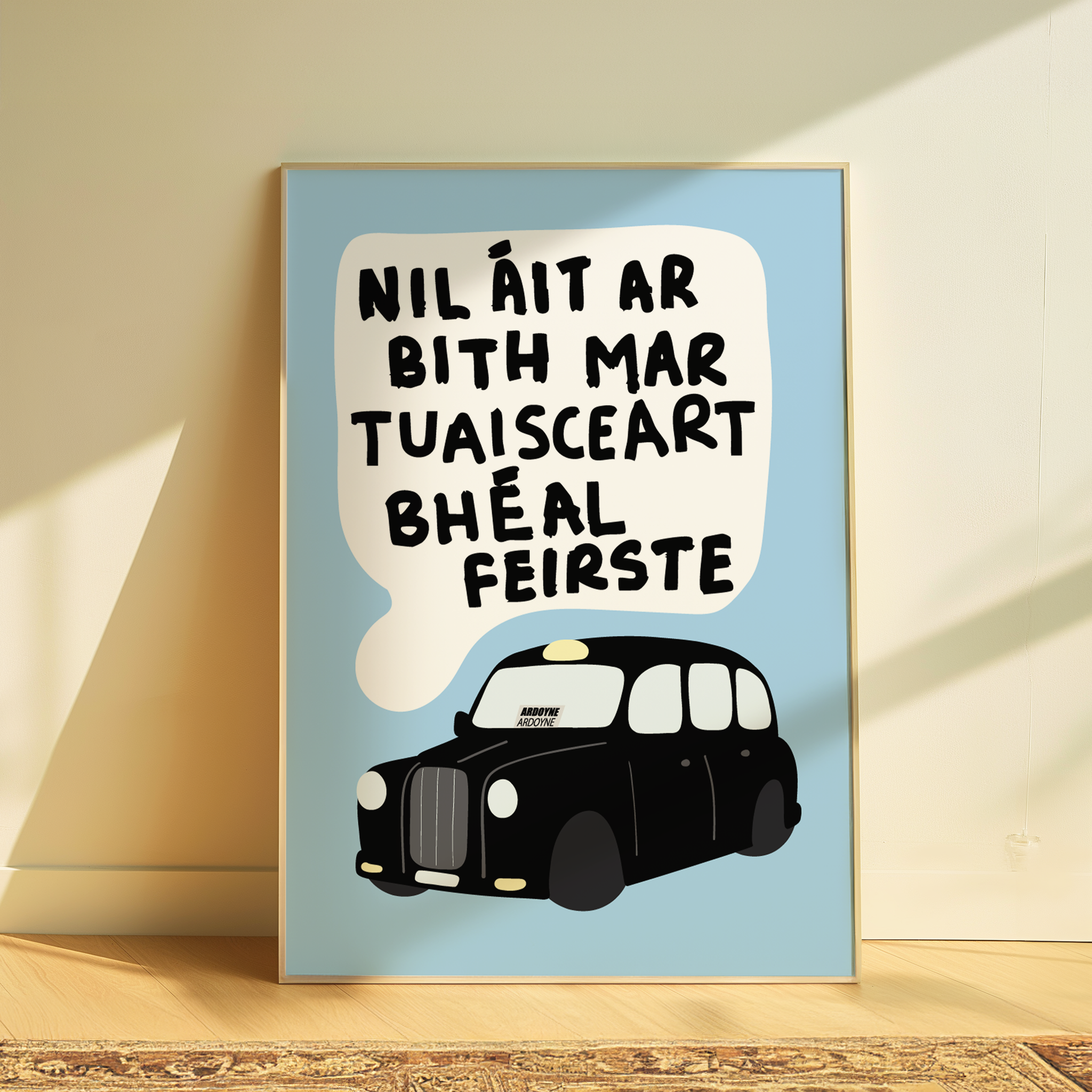 North Belfast Taxi Print