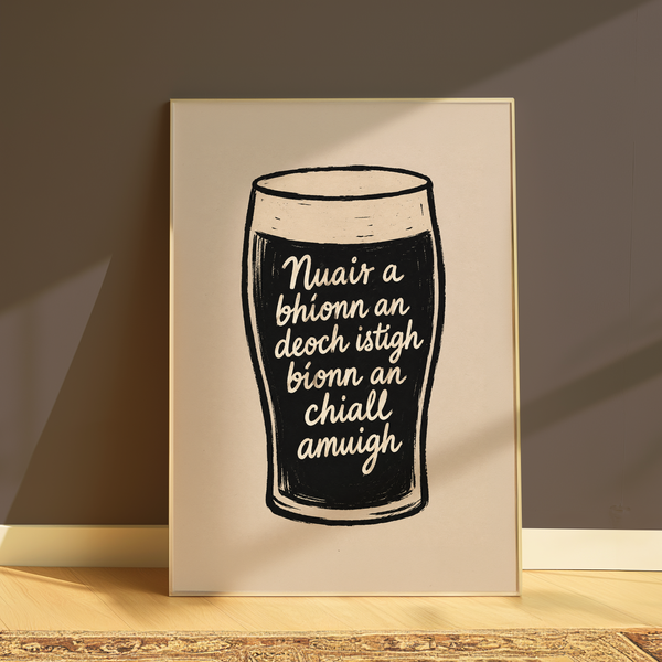 Pint Seanfhocail Print