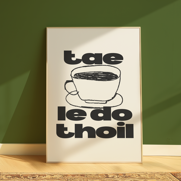 Tae le do thoil Black Print