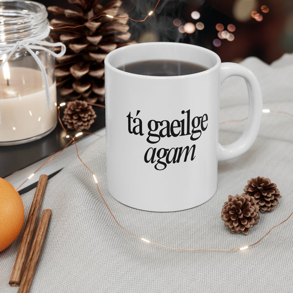 Copy of Tá Gaeilge Agam Mug, Irish Language Gaeilge Tea Cup, Ireland Coffee Mug, St Patrick's Day Gift, Kitchen Drinkware