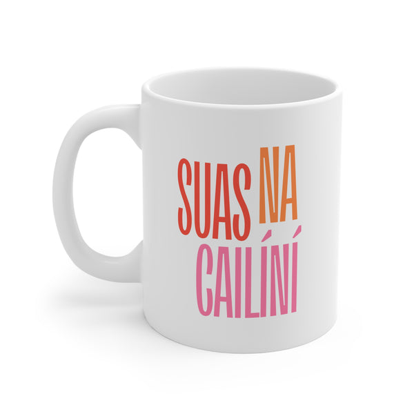 Up the girls, Tae Mug, Irish Language Gaeilge Tea Cup, Ireland Coffee Mug, St Patrick's Day Gift, Kitchen Drinkware
