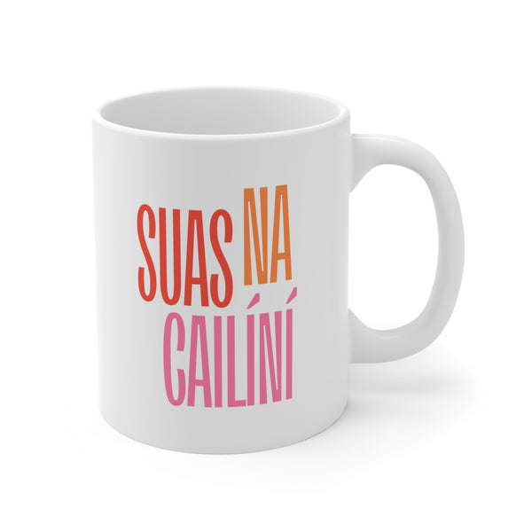 Up the girls, Tae Mug, Irish Language Gaeilge Tea Cup, Ireland Coffee Mug, St Patrick's Day Gift, Kitchen Drinkware