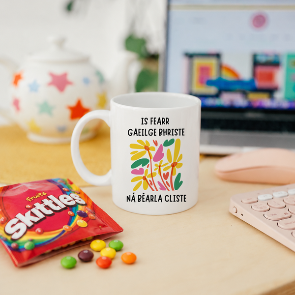 Floral Seanfhocail Mug
