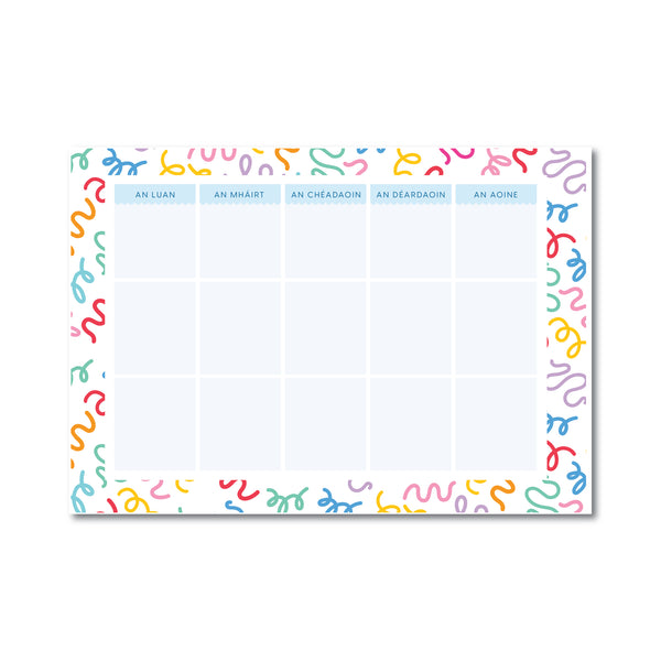 A4 Desk Planner