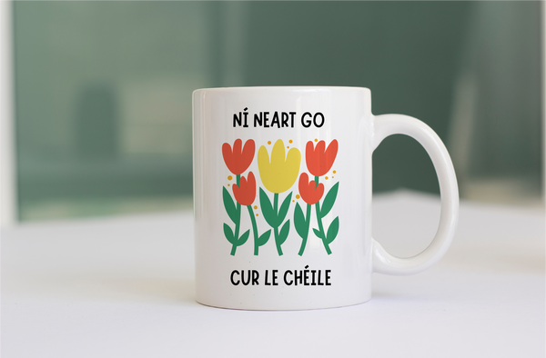 Floral Seanfhocail Mug