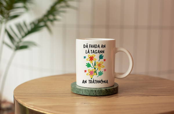 Floral Seanfhocail Mug