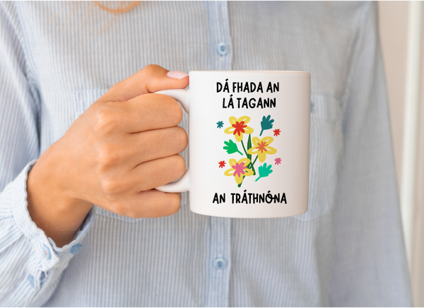 Floral Seanfhocail Mug