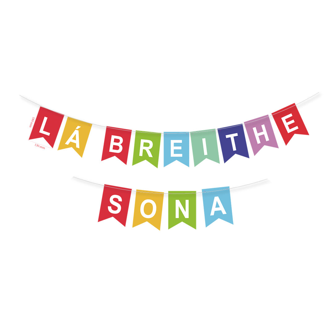 Lá Breithe Sona - Happy Birthday Bunting